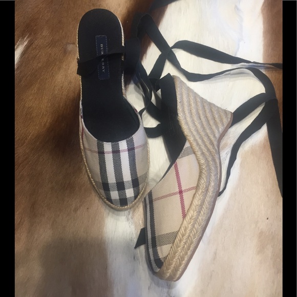 Burberry Shoes - Beautiful Burberry Espedrilles in great cond s 36